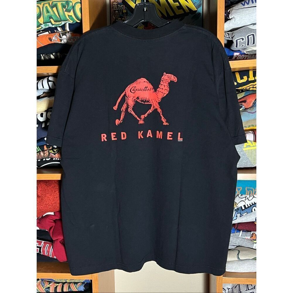 Vintage 90s Red Kamel Cigarettes Pocket Tee